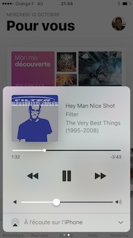 Apple iPhone 7 interface