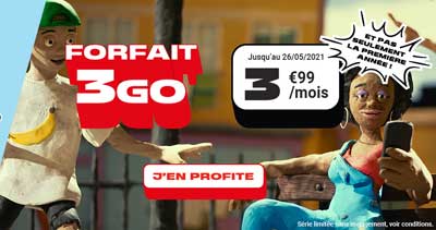 Forfait NRJ Mobile 3Go