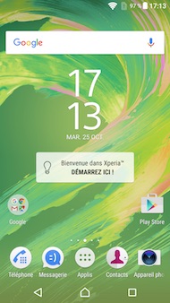 Sony Xperia XA Ultra interface