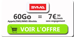promo forfait mobile 60Go