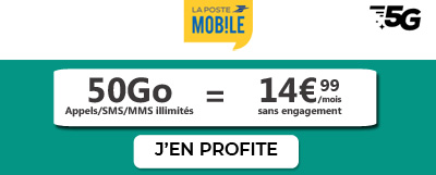 promo la poste mobile forfait 5G
