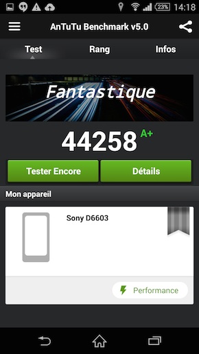 Xperia Z3 AnTuTu