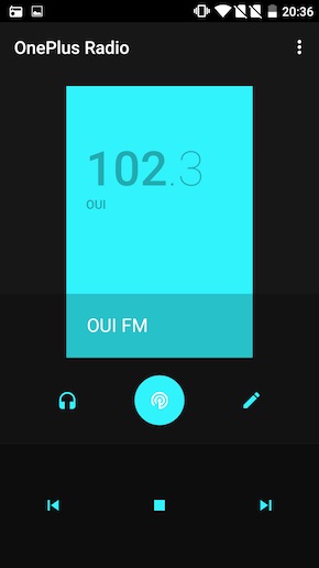 OnePlus X interface