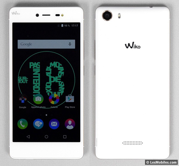 Wiko Fever 4G : avant / arrière