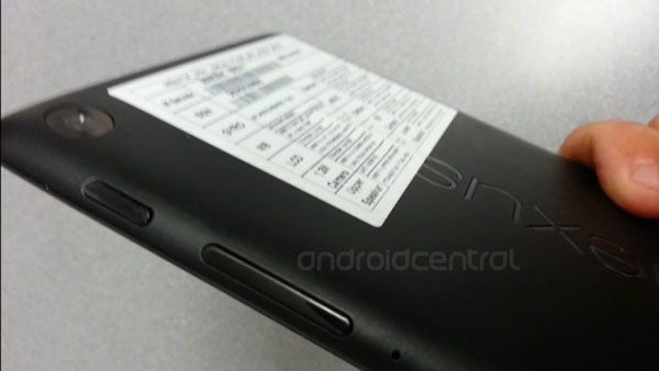Photos en fuite de la Google Nexus 2 7''