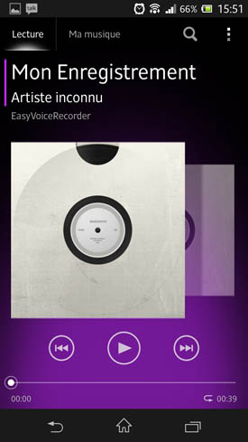 Sony Xperia Z MP3