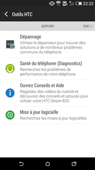 HTC Desire 820 : Outils HTC