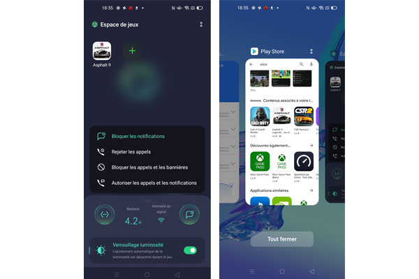 Espace jeu video de l'Oppo A53s