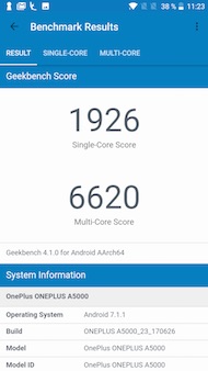 OnePlus 5 : AnTuTu