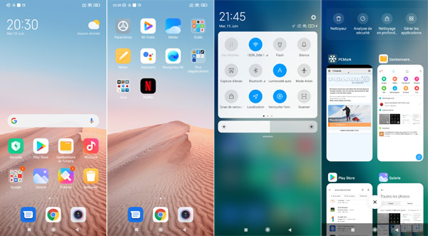Interface accueil Xiaomi Mi 11i