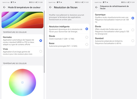 Paramètrage du Huawei P50 Pro
