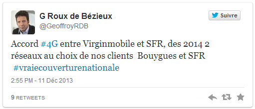 Virgin Mobile : la 4G passera aussi par le réseau SFR