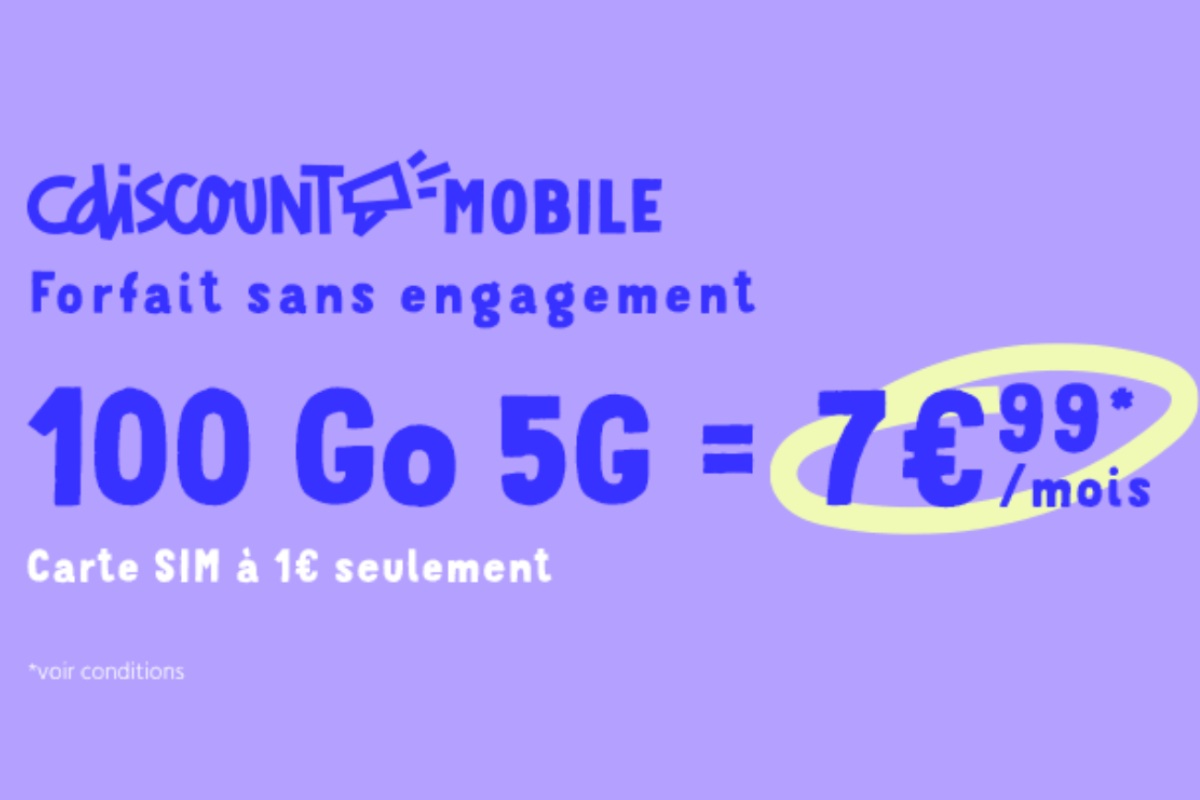 promo cdiscount mobile 100go
