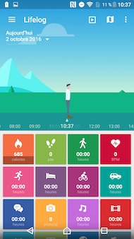 Sony Xperia XZ interface