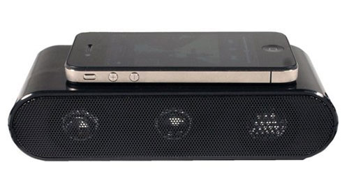 Touch-play wireless speaker : la musique d'un iPhone juste en le posant sur une enceinte (MWC 2012)
