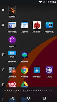 Wileyfox Swift interface