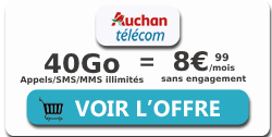 Forfait Auchan 40Go