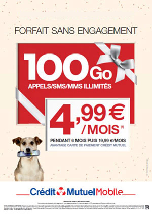 Forfait Crédit Mutuel Mobile 100 Go