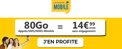 Forfait La Poste 80Go
