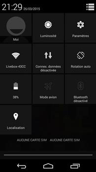 Wiko RIDGE 4G : réglages rapides