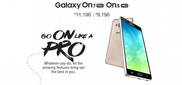 Samsung officialise les versions Pro des Galaxy On5 et On7