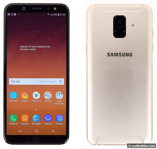 Samsung Galaxy A6 prise en main