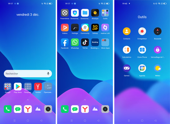 Interface realme 8i