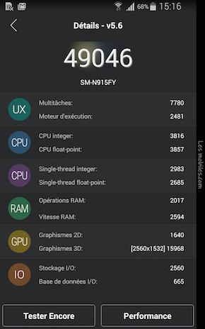 Galaxy Note Edge benchmark