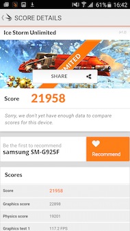 Galaxy S6 Edge antutu