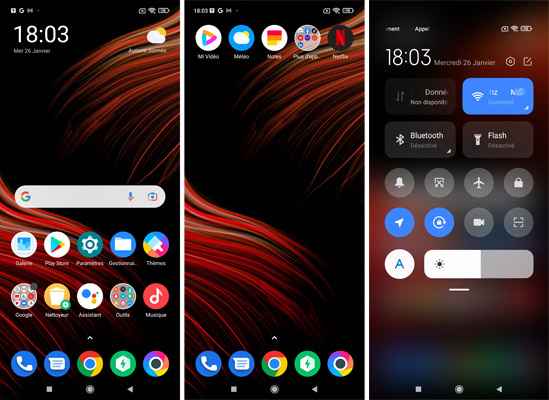 Interface du POCO M4 Pro