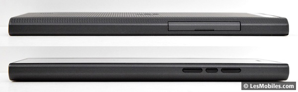 BlackBerry Leap : gauche / droite