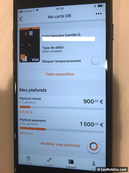 Application Orange Bank