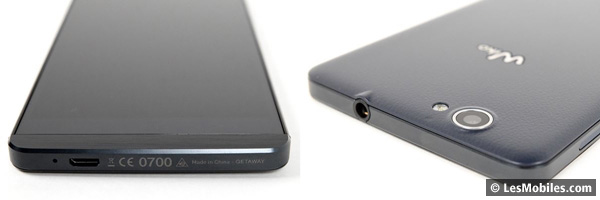 Wiko Getaway : microUSB et jack 3.5