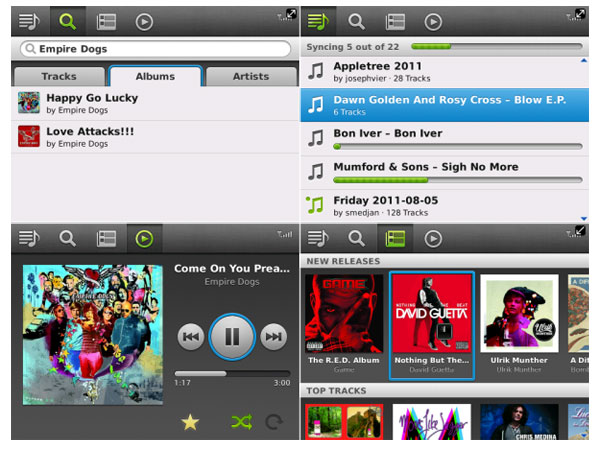 Spotify débarque sur le BlackBerry App World