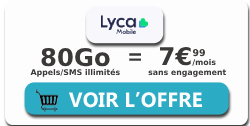 forfait 80Go lyca mobile