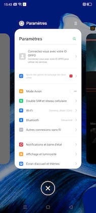 Oppo Reno 2 : paramètres