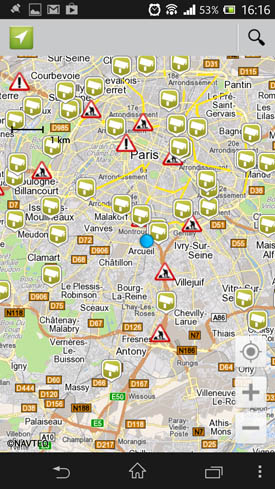 Sony Xperia Z maps