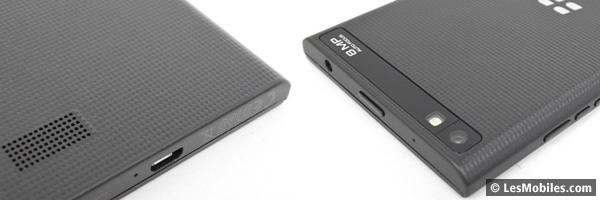 BlackBerry Leap : haut-parleur et appareil photo