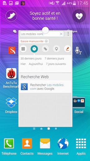 Galaxy Note 4 multi fenêtre