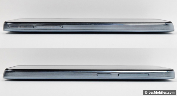 Alcatel OneTouch Idol 2 Mini S : côté gauche et droit