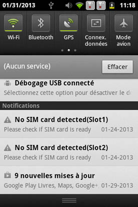 Acer Liquid Z110 Duo : notifs1