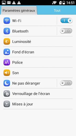 Honor 3C interface