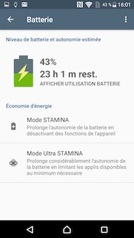 Sony Xperia X interface