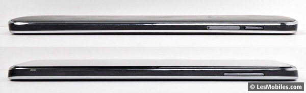 Alcatel OneTouch Idol 3 : gauche / droite