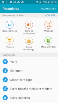 Galaxy S6 Edge interface