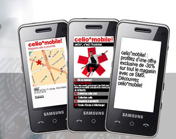 Celio lance son site Internet mobile