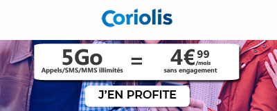 promo coriolis 5Go