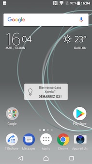 Sony Xperia XZ Premium interface