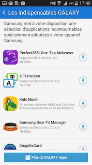 Galaxy A5 interface