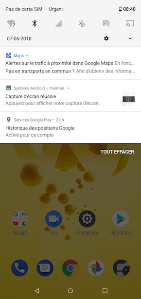 Wiko View 2 interface